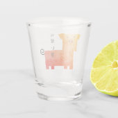 süßes Schwein Schnapsglas (Rückseite)