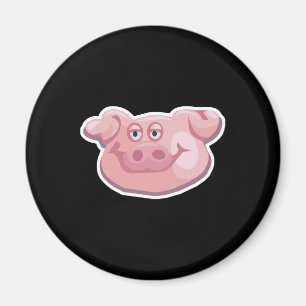 süßes Schweinegesicht Magnet