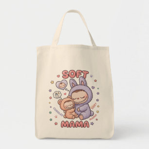 Süßes Sci-Fi-Mama-und-Baby-Astronauten-Design Tragetasche
