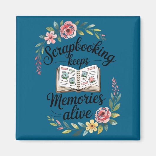 Süßes Scrapbooking Magnet (Vorne)