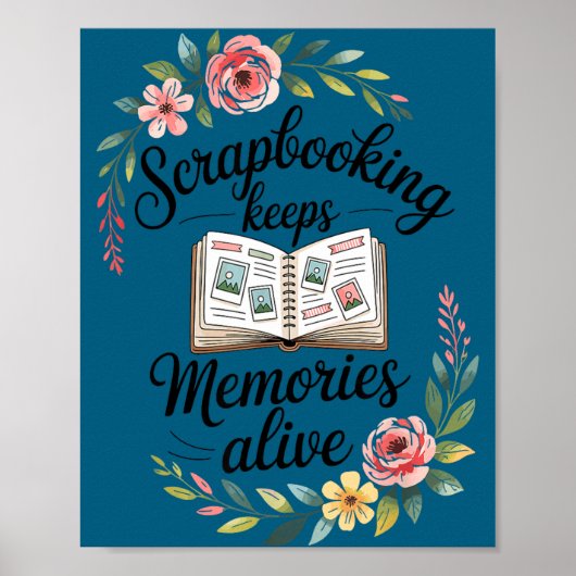Süßes Scrapbooking Poster (Vorne)