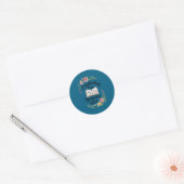 Süßes Scrapbooking Runder Aufkleber (Umschlag)