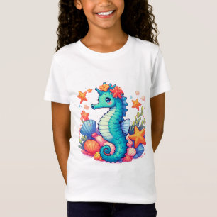 🐚 Süßes Seepferdchen-Geschenk für Strand- und Mee T-Shirt