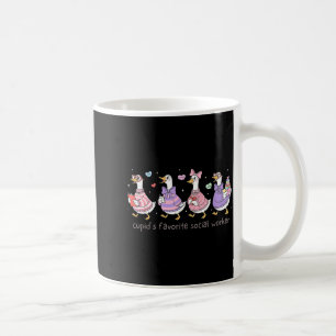 Süßes-Shirt-Cupid Lieblings-Sozialarbeiter-Gans Kaffeetasse