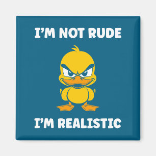 Süßes Shirt Grumpy Duck Tier Trotz Nicht Magnet