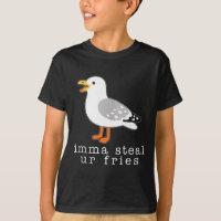 Süßes Shirt, ich klaue deine Pommes Möwe