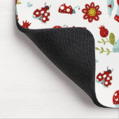 Süßes skandinavisches Gnom-Blumenmuster Mousepad (Ecke)