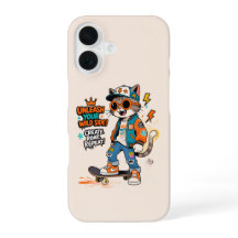 Süßes Skateboard-Katze Graffiti Streetwear Cartoon