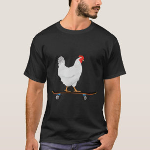 Süßes Skateboarding-Huhn Lustiges Skateboard-Huhn T-Shirt