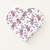 Süßes Skater Mädchen Einhorn Rollschuh Muster Notizblock (Rückseite)