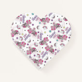 Süßes Skater Mädchen Einhorn Rollschuh Muster Notizblock (Vorderseite)