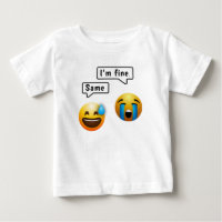 Süßes Smiley-Gesicht Emoji Babykleidung