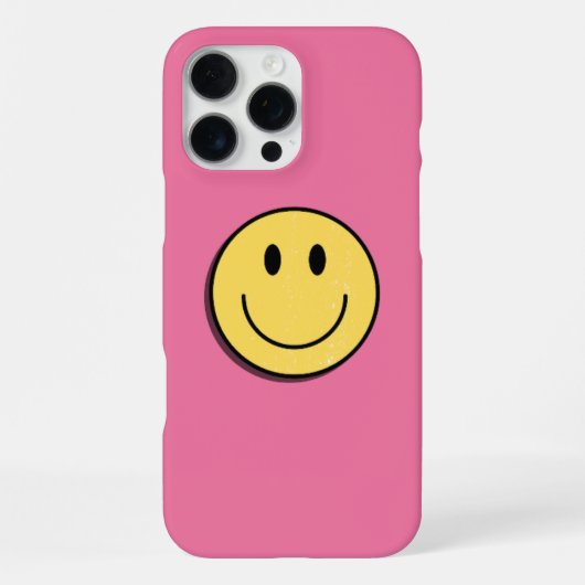 Süßes Smiley-Gesicht-Handyhülle. iPhone Hülle (Rückseite)