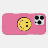 Süßes Smiley-Gesicht-Handyhülle. iPhone Hülle (Rückseite (Horizontal))