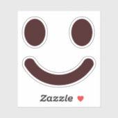 Süßes Smiley-Gesicht Klassiker Aufkleber (Blatt)