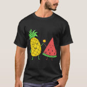 Süßes Sommer-Ananas-Wassermelone-Geschenk T-Shirt (Vorderseite)