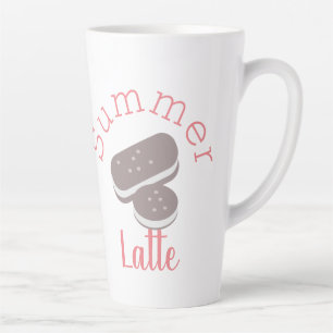 Süßes Sommer-Eiscreme-Sandwich Milchtasse