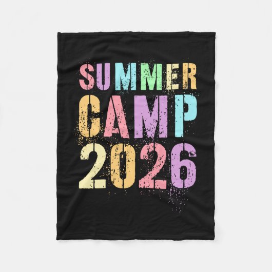 Süßes Sommercamp 2026 Camping-Mitarbeiterleiter S' Fleecedecke (Vorderseite)