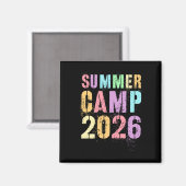 Süßes Sommercamp 2026 Camping-Mitarbeiterleiter S' Magnet (Vorderseite/Rückseite)