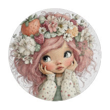 SÜßES SOMMERLICHES MÄDCHEN MIT ERDBEEREN