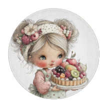 SÜßES SOMMERLICHES MÄDCHEN MIT FRUITTORTE