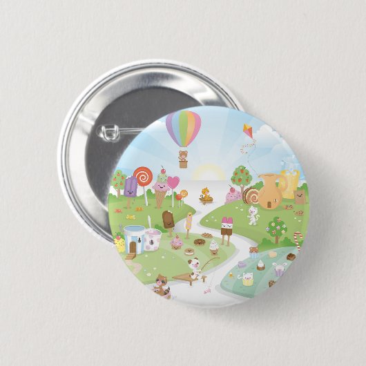 Süßes Sommerparadies! Button (Vorne & Hinten)