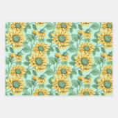 Süßes Sonnenblumenpapier Geschenkpapier Set (Vorderseite)