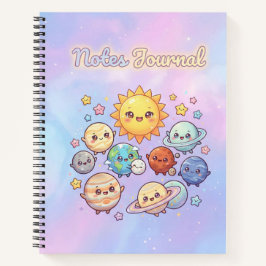Süßes Sonnensystem Notizbuch