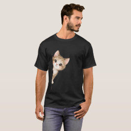 Süßes spähendes Katze Grafik-Shirt T-Shirt