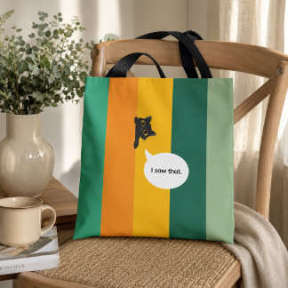Süßes spähendes Katzen-Geschenk für Katzenliebhabe Tasche