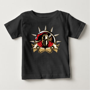 Süßes Spartaner-Krieger-Baby-T-Shirt Baby T-shirt