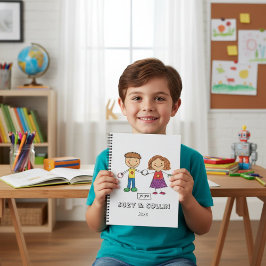 Süßes Spiralnotizbuch für Kinder stilvoll Notizblock