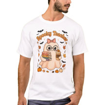 Süßes spooky Lehrer Geist T-Shirt - Halloween Teac
