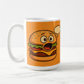 " Süßes sprechendes Hamburger-Design Kaffeetasse (Links)