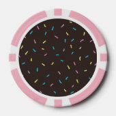 Süßes Sprinkles Poker Chips (Schokoladenbraun) (Vorderseite)