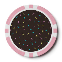 Süßes Sprinkles Poker Chips (Schokoladenbraun)
