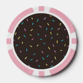 Süßes Sprinkles Poker Chips (Schokoladenbraun)
