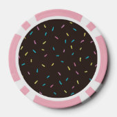 Süßes Sprinkles Poker Chips (Schokoladenbraun) (Rückseite)