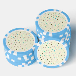 Süßes Sprinkles Poker Chips (Vanilla Cream)