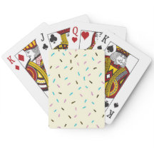 Süßes Sprinkles Spielkarten (Vanilla Cream)