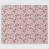 Süßes Stäbchenfigur-Weihnachtspapier Geschenkpapier (Flach)