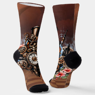 Süßes Steampunk-Design Socken