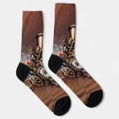 Süßes Steampunk-Design Socken (Rechts)