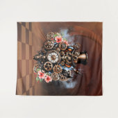 Süßes Steampunk-Design Wandteppich (Vorderseite (Horizontal))