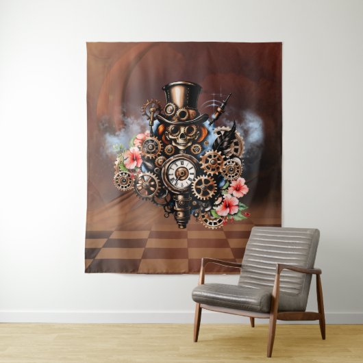 Süßes Steampunk-Design Wandteppich (Beispiel)