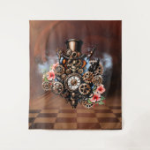 Süßes Steampunk-Design Wandteppich (Vorderseite)