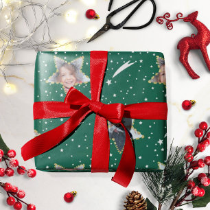 Süßes Sternenmuster Eigenes Foto Weihnachten Geschenkpapier