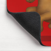 Süßes Sternzeichen Pferd "Glück" Rotes Chinesische Mousepad (Ecke)