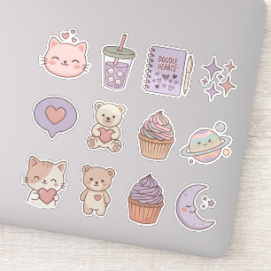 Süßes Sticker-Paket für iPad Kawaii Ästhetik Aufkleber
