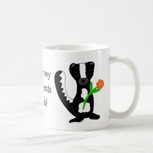 Süßes Stinktier mit Sprüchen Kaffeetasse